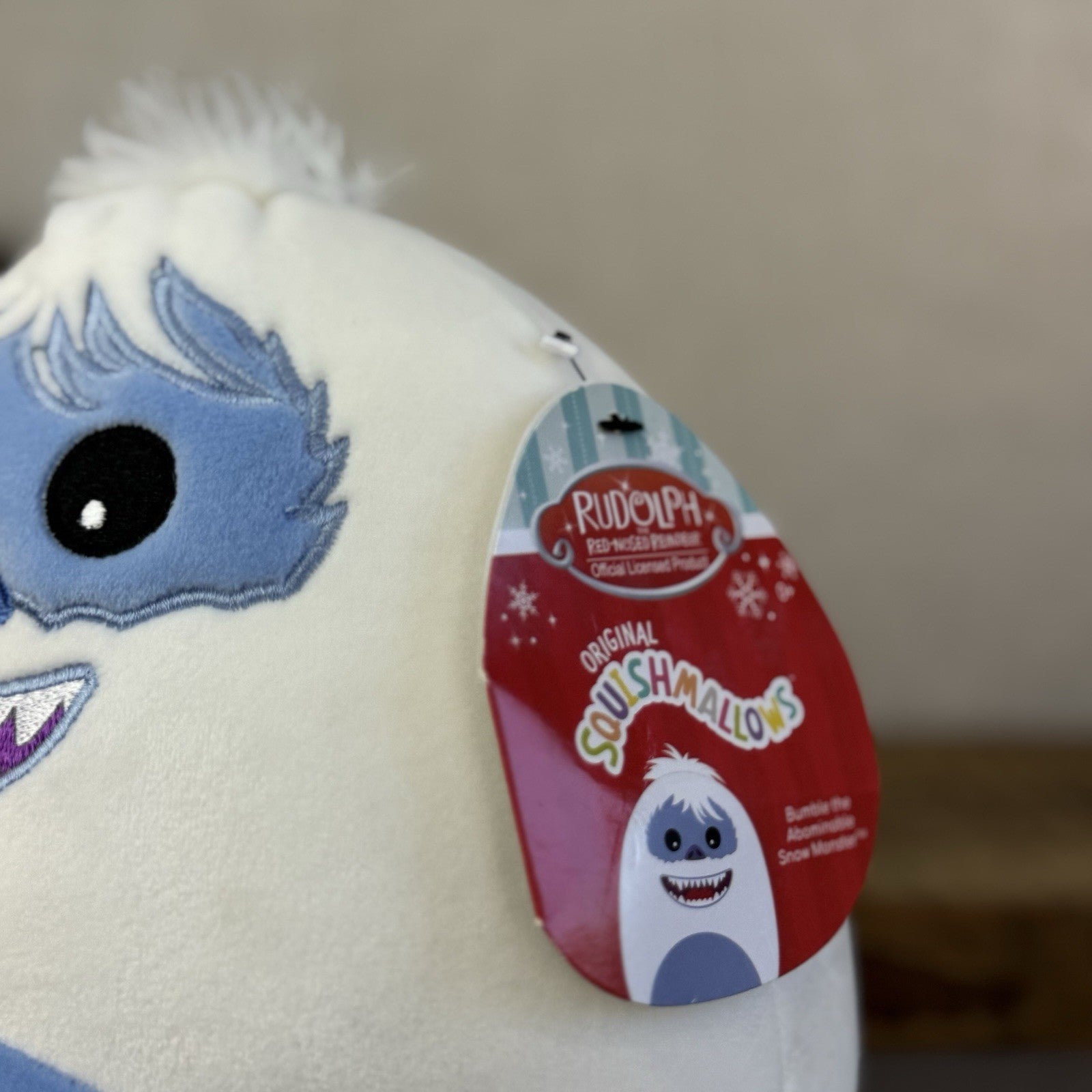 Squishmallow Bumble Abominable Snow Monster - Rudolf 7.5" Christmas Squish 