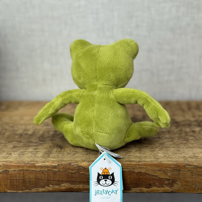 Jellycat Tad Tree Frog - Retired Velour Big Red Eye Beanie Mini Size With Tag 6”