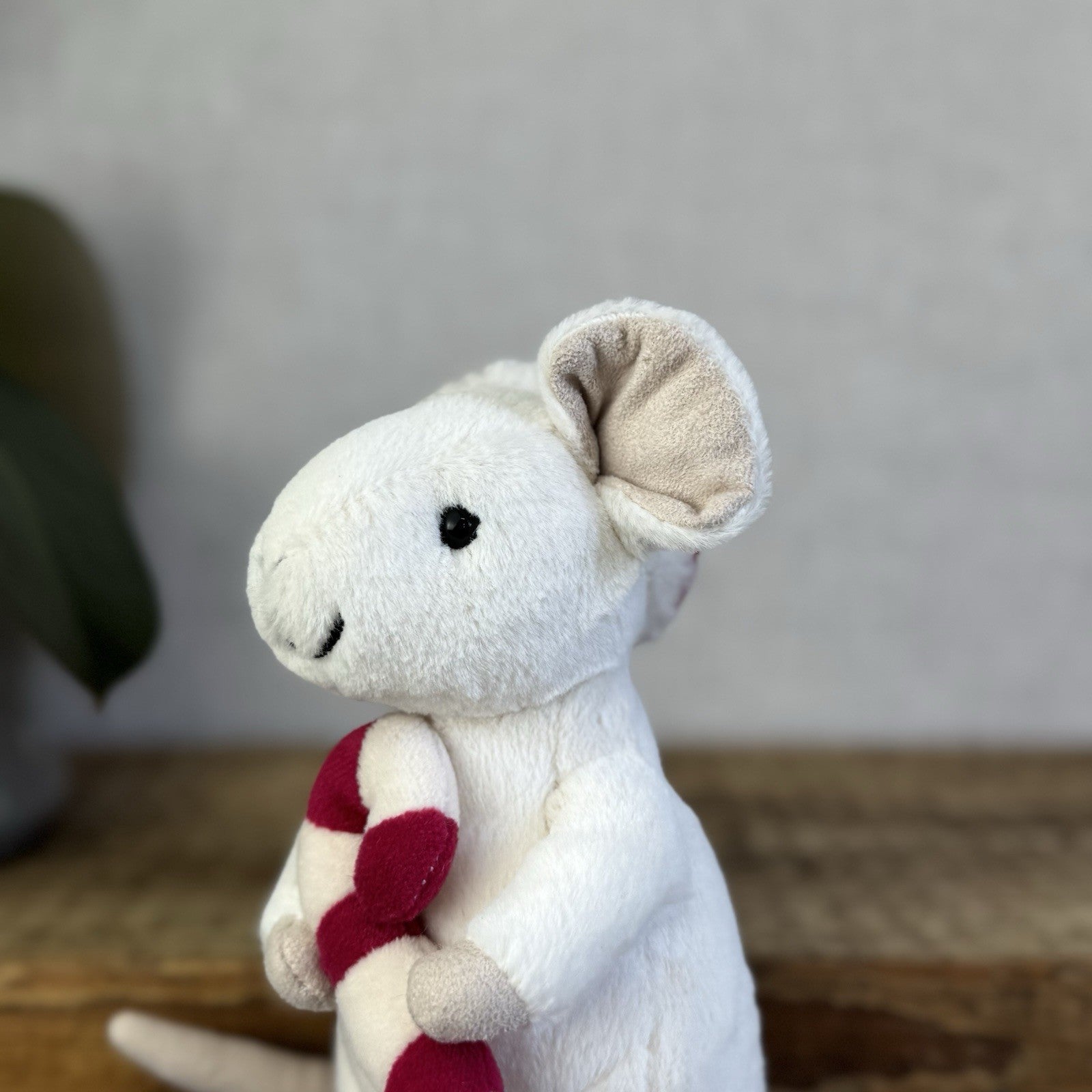 Jellycat Merry Mouse - Mouse With Candycane & Hat Retired Christmas Mouse 8"
