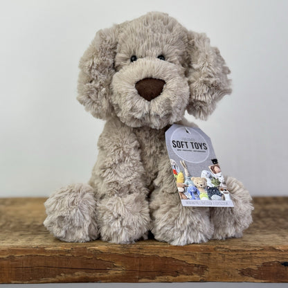 Jellycat Riley Fuddlewuddle Puppy - Beige Medium White Company Exclusive Beige