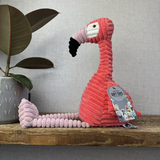 Jellycat Large Cordy Roy Flamingo - Large Pink Corduroy Flamingo Beanie 18"