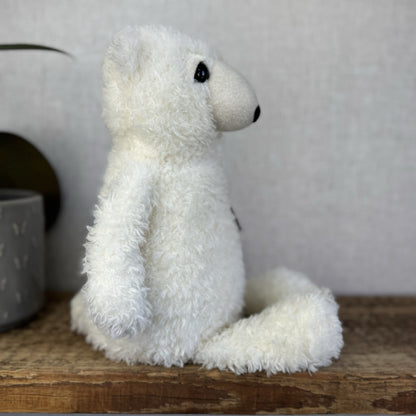 Jellycat Dumble Polar Bear Off White Large Curly Haired Big Eyed Polar Bear 14"