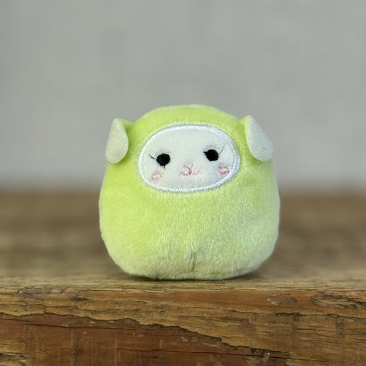 Squishmallow Squishville - Addison The Green Lamb - Farm Animal Soft Toy 2"