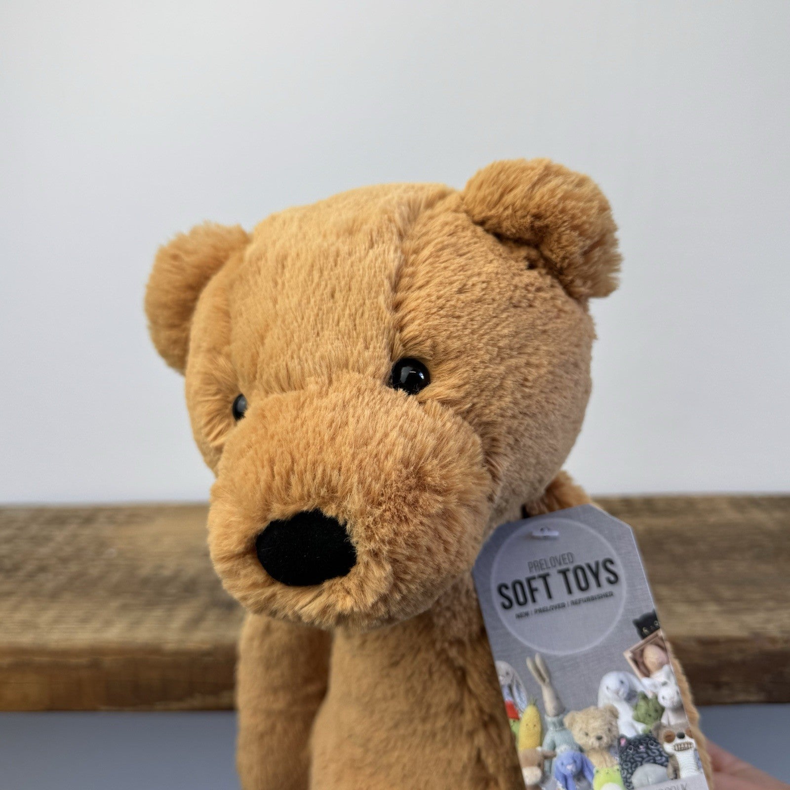 Jellycat Large Bashful Ginger Bear - Large Orange Bashful Bear Cub RARE 15"/38cm