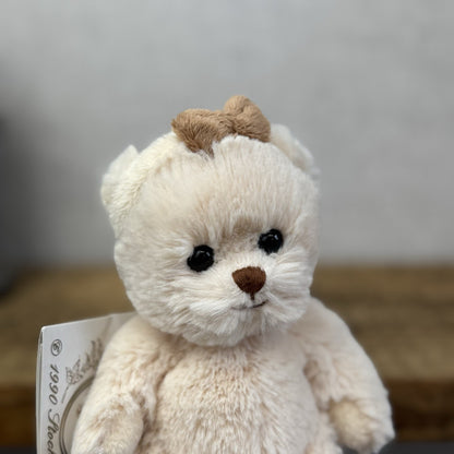 Bukowski Bears - Caroline Bear Small Collectible Beanie Bear With Bow New Tags