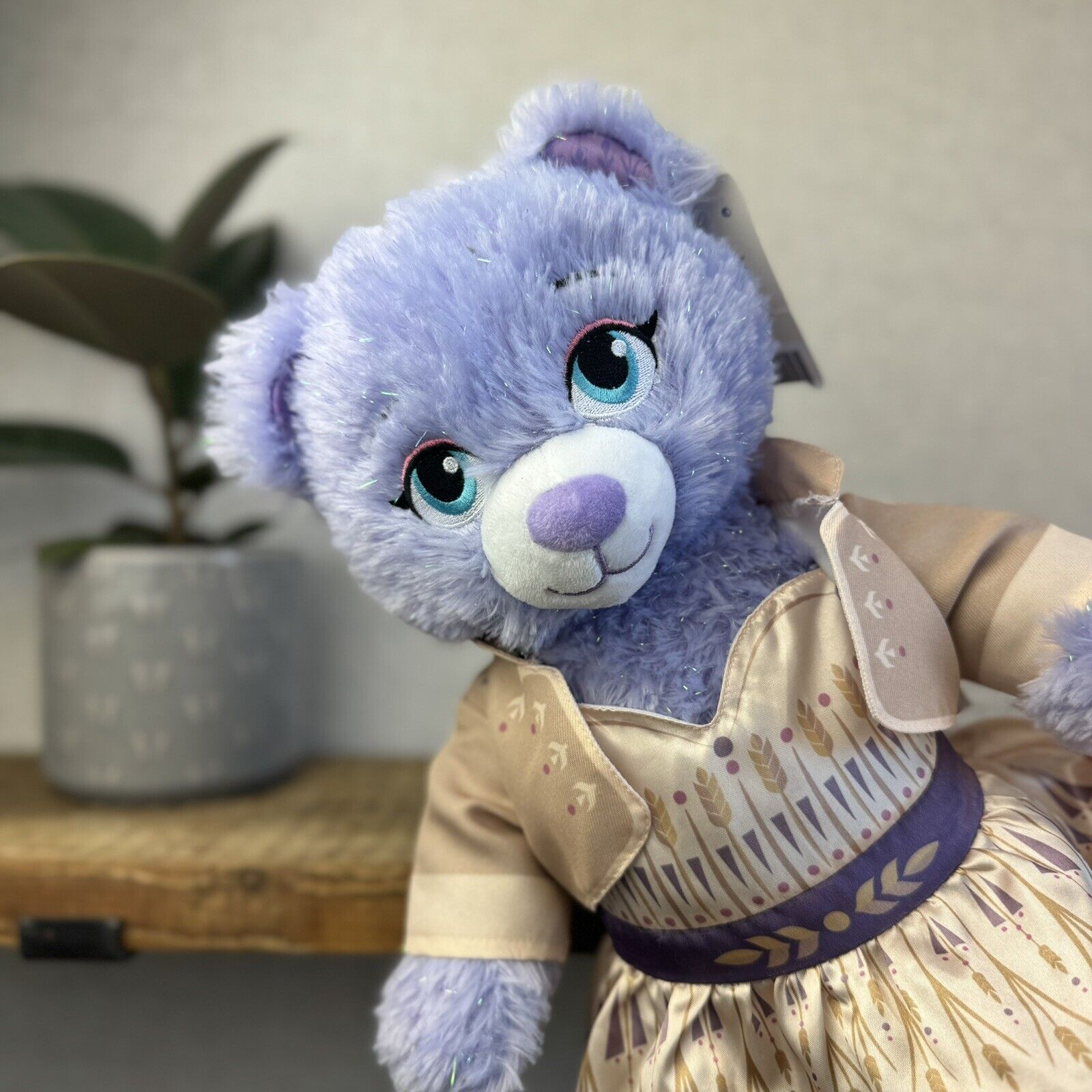 Build a Bear Disney Frozen - Anna Purple Sparkle 16" - Retired 2019 New With Tag