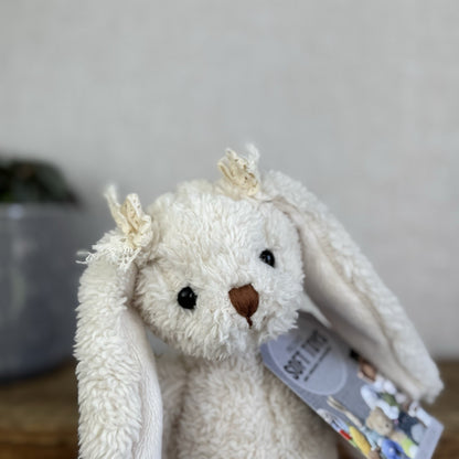 Barbara Bukowski Bears - Small Bukowski Bunny Retired Bow Ears Beanie Plush 12"