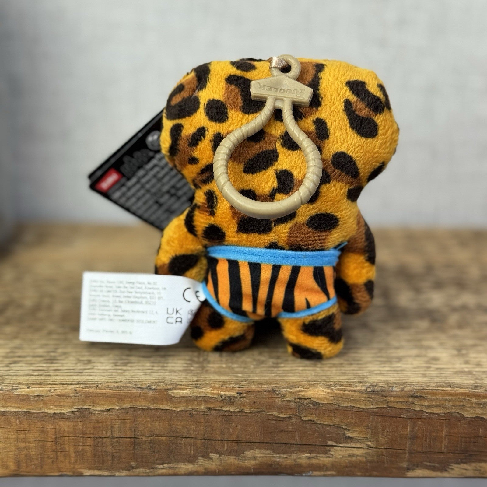 Fuggler Keyring Plush Bag Clip Toy - Annoyed Alien Mini Leopard Print Series 4 