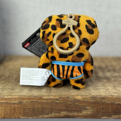 Fuggler Keyring Plush Bag Clip Toy - Annoyed Alien Mini Leopard Print Series 4 