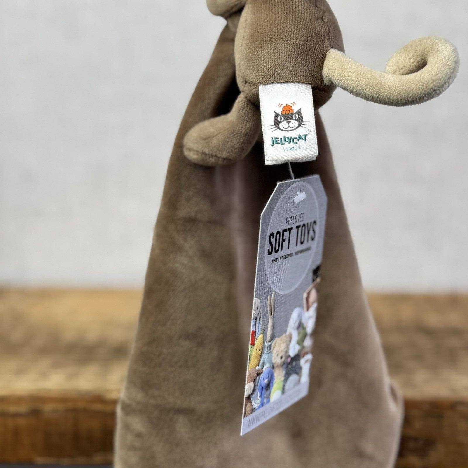 Jellycat My First Monkey Soother - Monkey Comforter Toy Brown Velour 8”