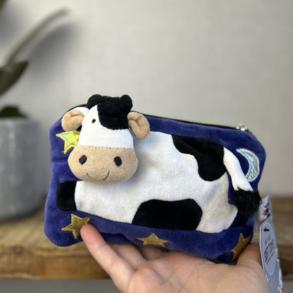 Jellycat Cow Jumped Over The Moon Purse - Jellycat Cow Purse - Small Zip Pouch