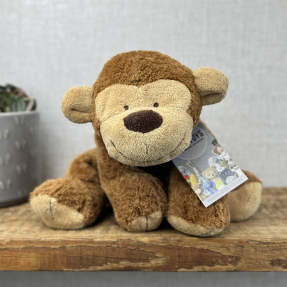 Marks & Spencers Large Plush Soft Toy Vintage Monkey Beanie M&S 8339249