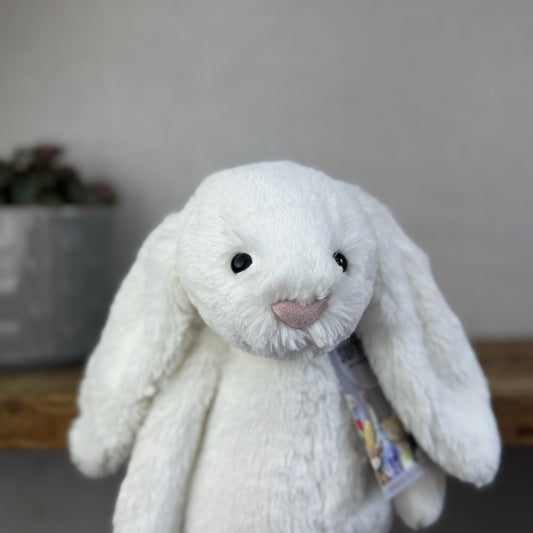 Jellycat The Little White Company White Bashful Bunny White Bunny Retired 12"
