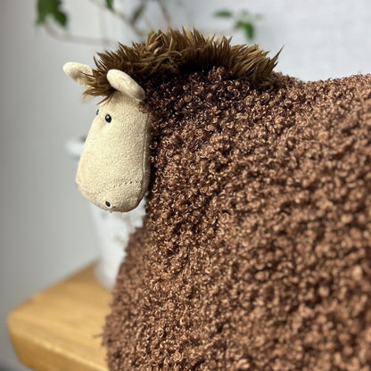 Jellycat Cushillow Horse - Pony/Horse Cushion - Curly Horse Pillow - RARE