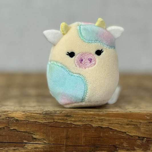 Squishmallow Squishville - Candess Cow - Pink/Cream Cow 2" (Multi Buy Discount)