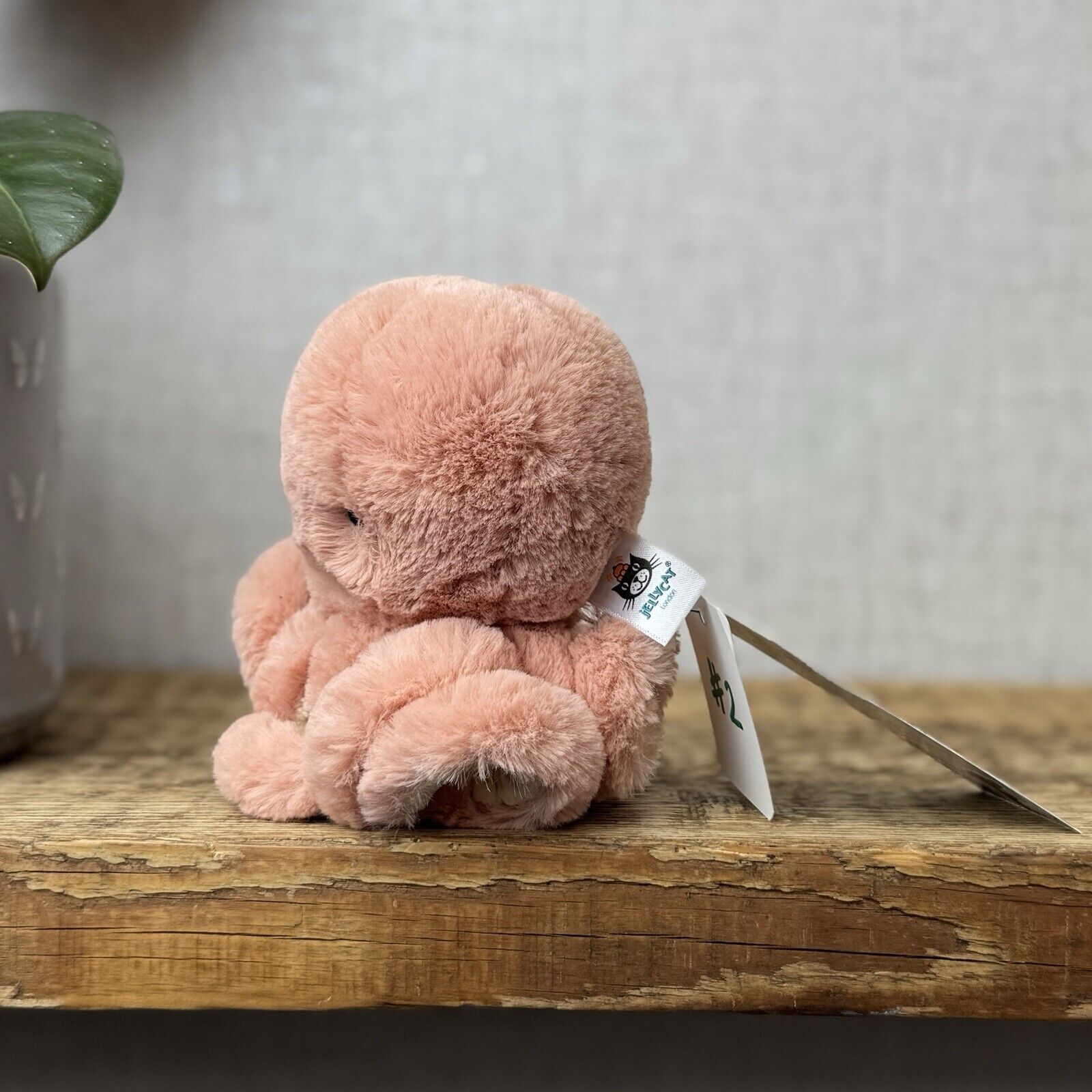 Jellycat Baby Odell Octopus - Small Pink Soft Toy Octopus Beanie Plush 5" (2)