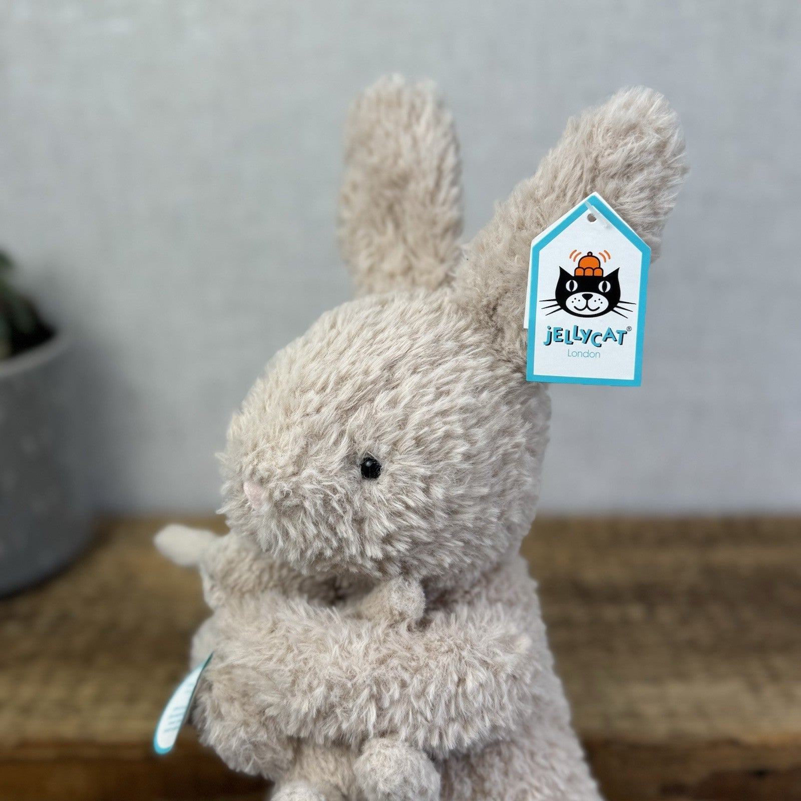 Jellycat Huddles Bunny - Mummy Rabbit & Baby Plush Retired Medium With Tags 10"