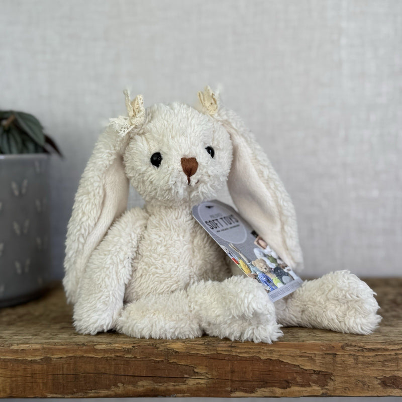 Barbara Bukowski Bears - Small Bukowski Bunny Retired Bow Ears Beanie Plush 12"