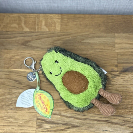 Jellycat Avacado Bag Charm - Jellycat Amusable Bag Charm - Jellycat Keyring