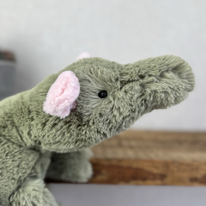 Jellycat Malachy Dragon - Green / Pink Plush Large Jellycat Dragon NWOT 18"