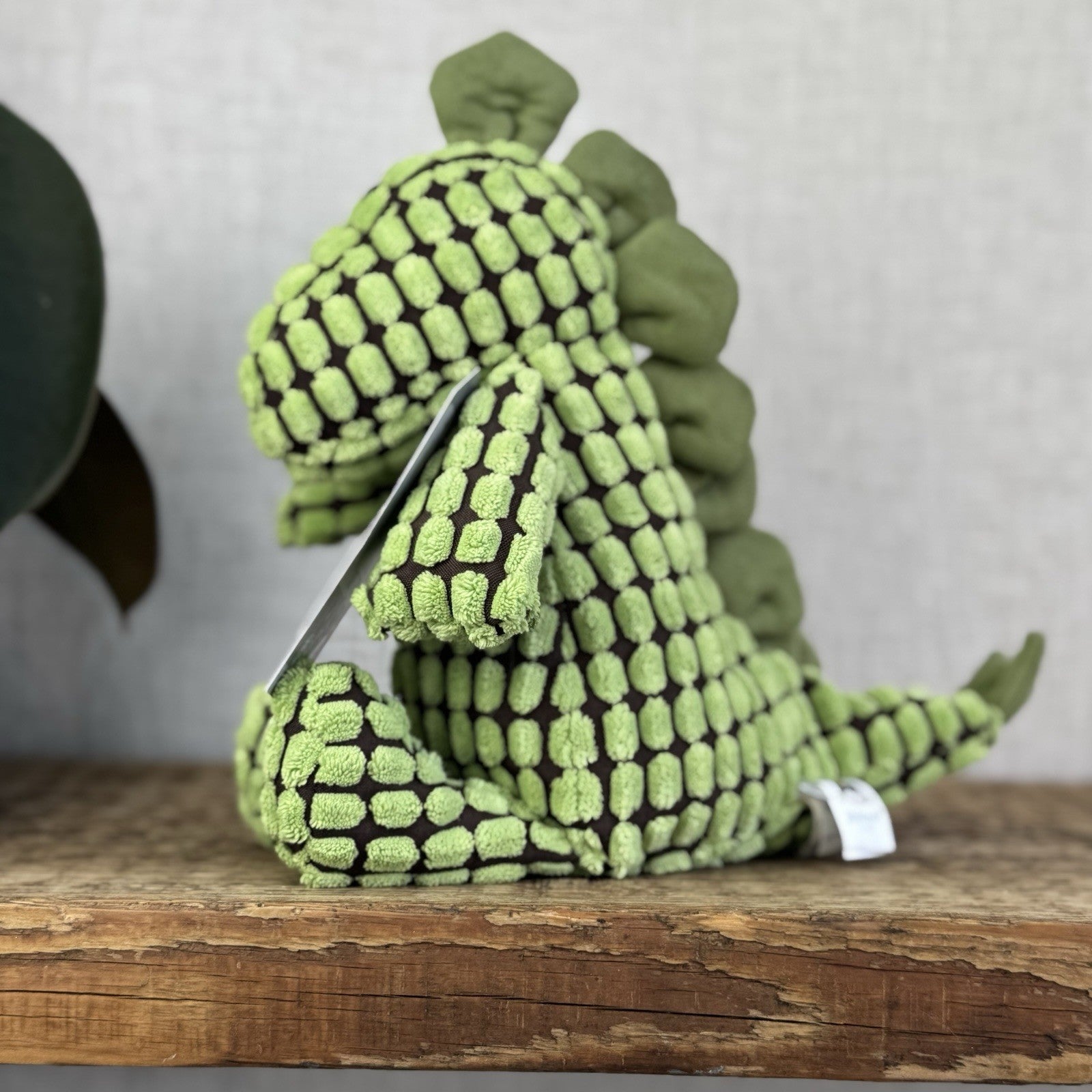 Jellycat Small Cordy Roy Dino - Small Green Corduroy Doppy Dino Beanie Plush 8"