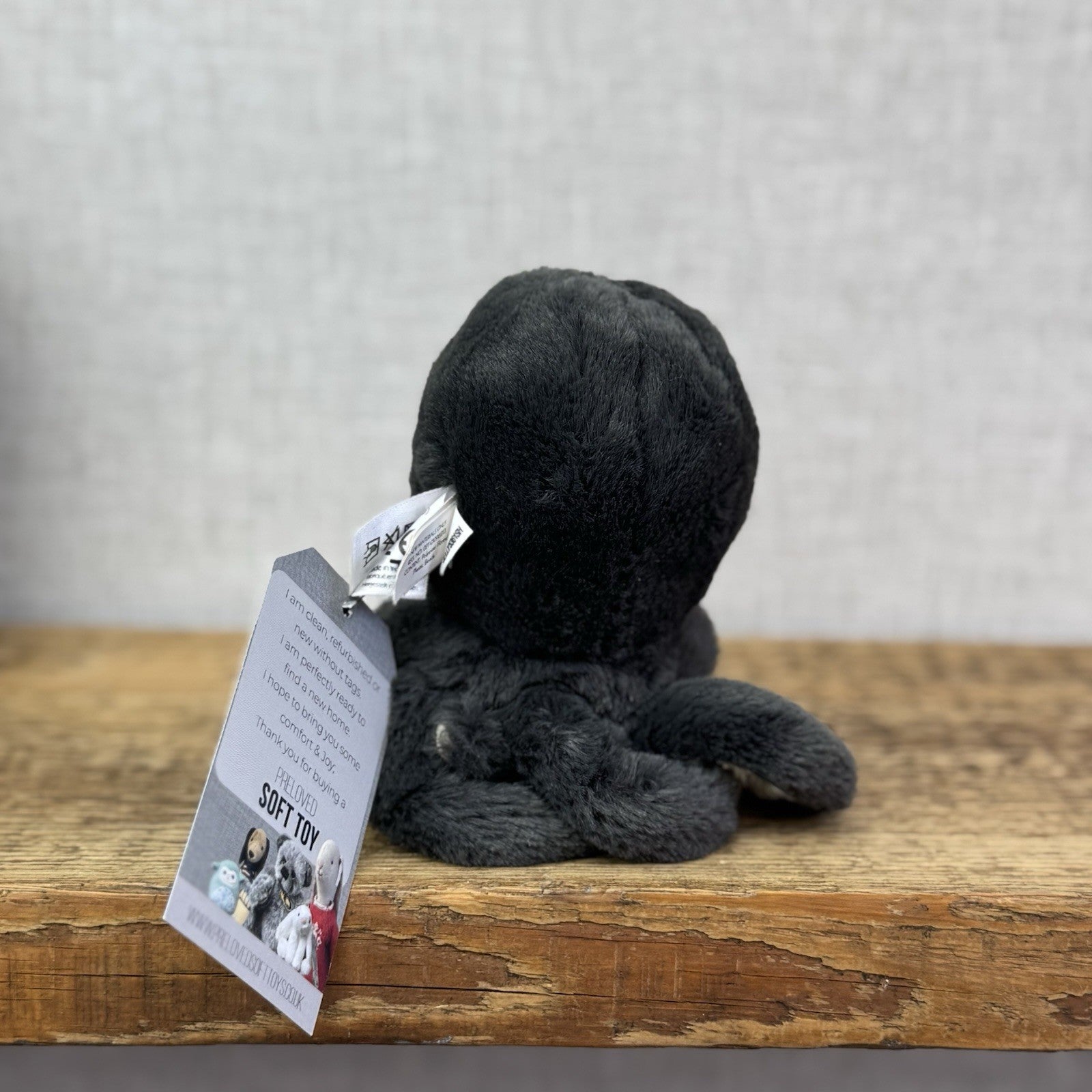 Jellycat Baby Inky Octopus - Tiny Black Octopus - Sea Small Octopus Beanie 5"