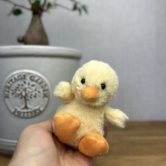 Jellycat Baby Poppet Chick - Baby Poppet Duck - Baby Poppet Duckling - Tiny 4" 
