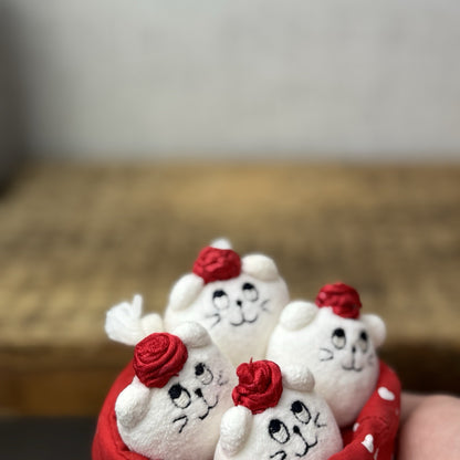 Jellycat Nesting Kitty Beans - Vintage Jellycat (Repaired, Partial Tag) Mini 3”