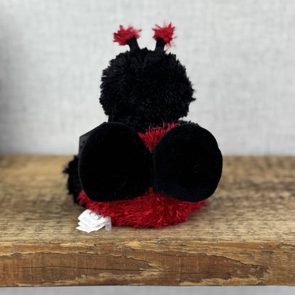 Jellycat Bunglie Tot Leila Ladybird 7”- Beanie  Plush Retired Rare (Repaired)