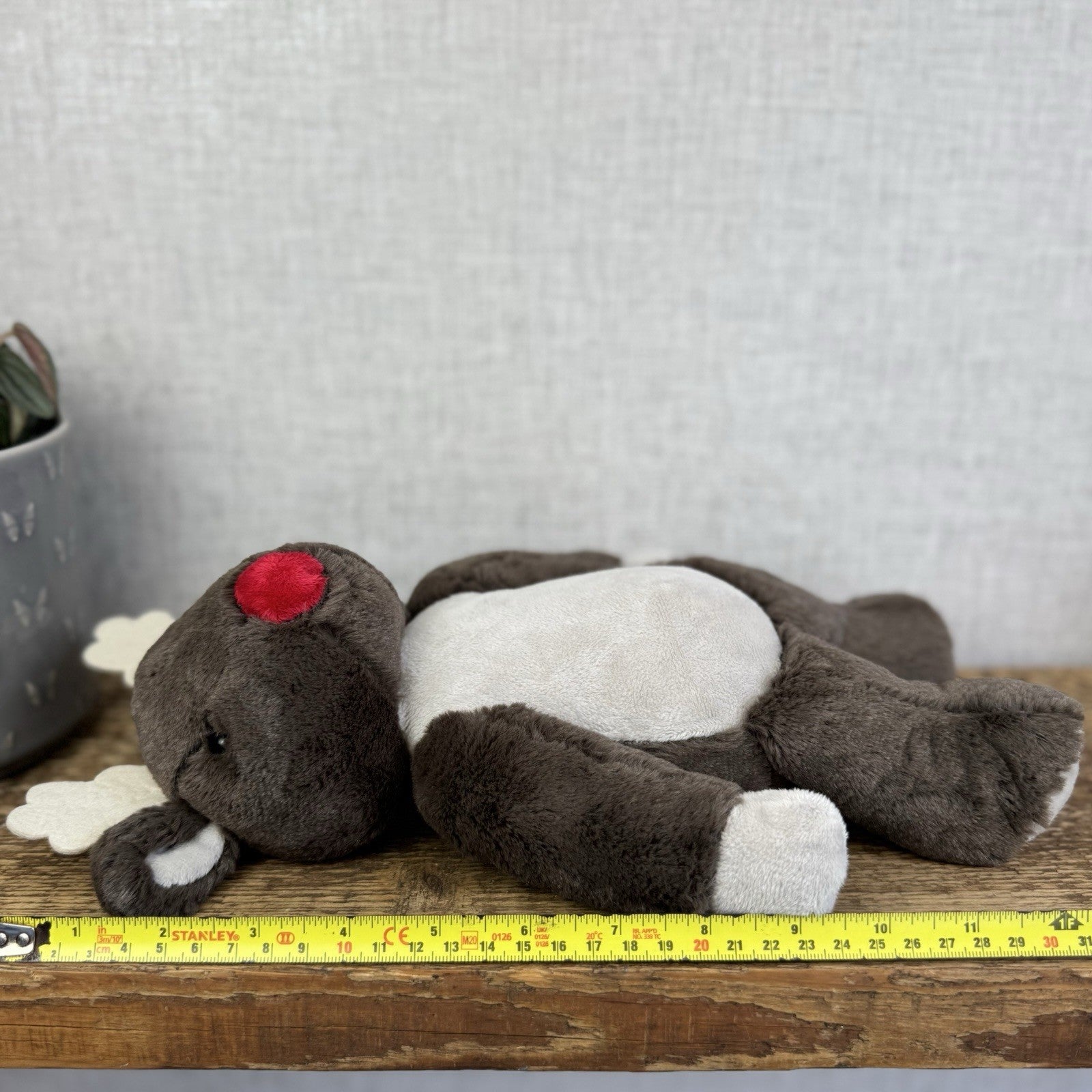 The Little White Company My First Reindeer With Tags - Super Soft Christmas Toy