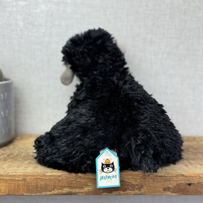 Jellycat Medium Black Truffles Sheep - Floppy Lamp Pillow Beanie Retired 14” NWT