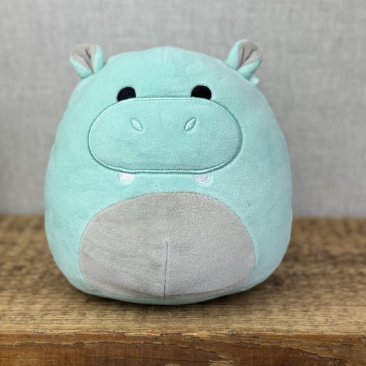 Squishmallow Hank The Hippo Blue/Mint Squishmallow Wild Animal Plush  7"