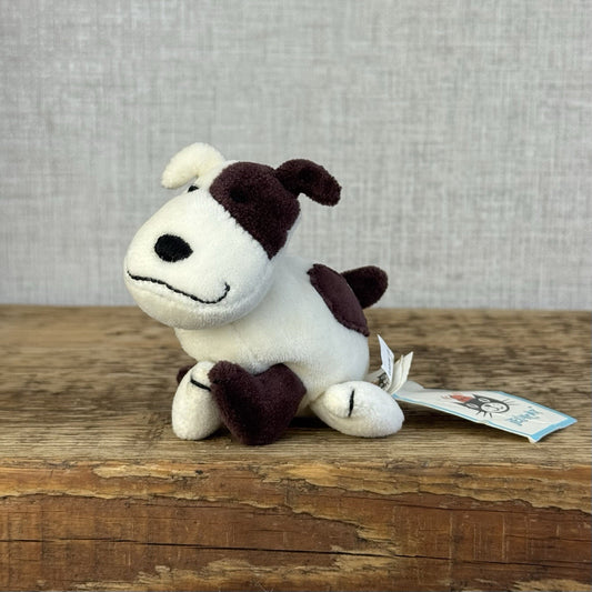 Jellycat Pocket Dog - Vintage Retired Tiny Suede Dog Puppy Mini Plush 4"