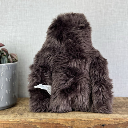 Fuggler Funny Ugly Monster Sashquoosh Rare Retired Button Eyes Brown Fluffy 