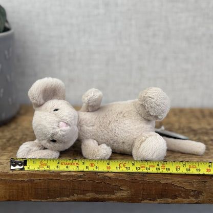 Jellycat Pipsy Mouse New With Tags Beige Small Beanie Plush Mouse Retired 5”