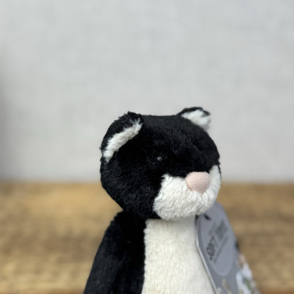 Jellycat Small Bashful Tuxedo Cat - Black/White Cat Retired Kitty Cat 8” Rare