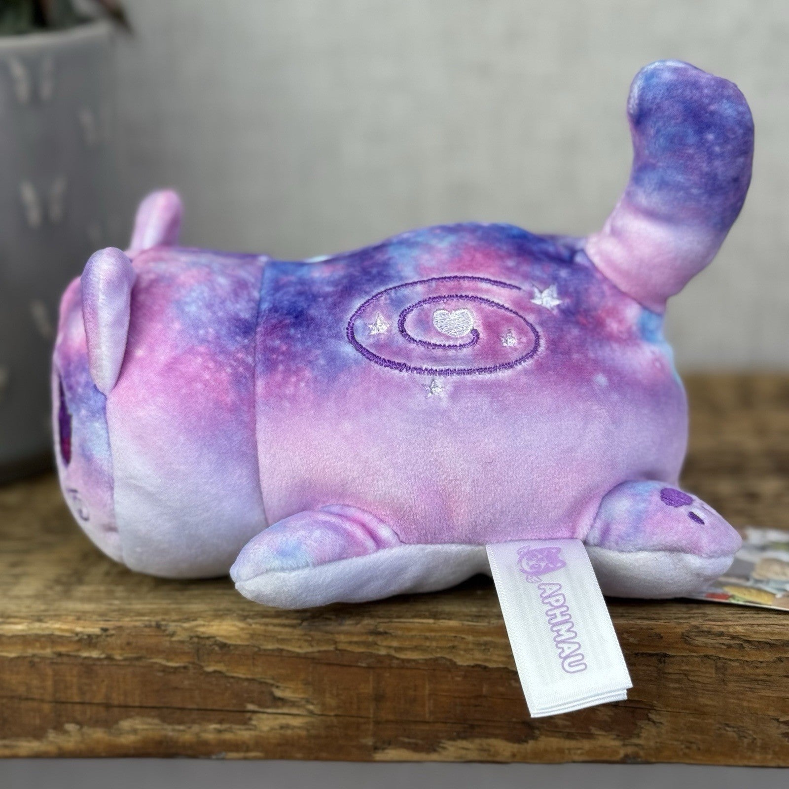 Aphmau MeeMeows - Celestial Galaxy Cat - Pocket Squishy Cat Pink Small Cat 5"