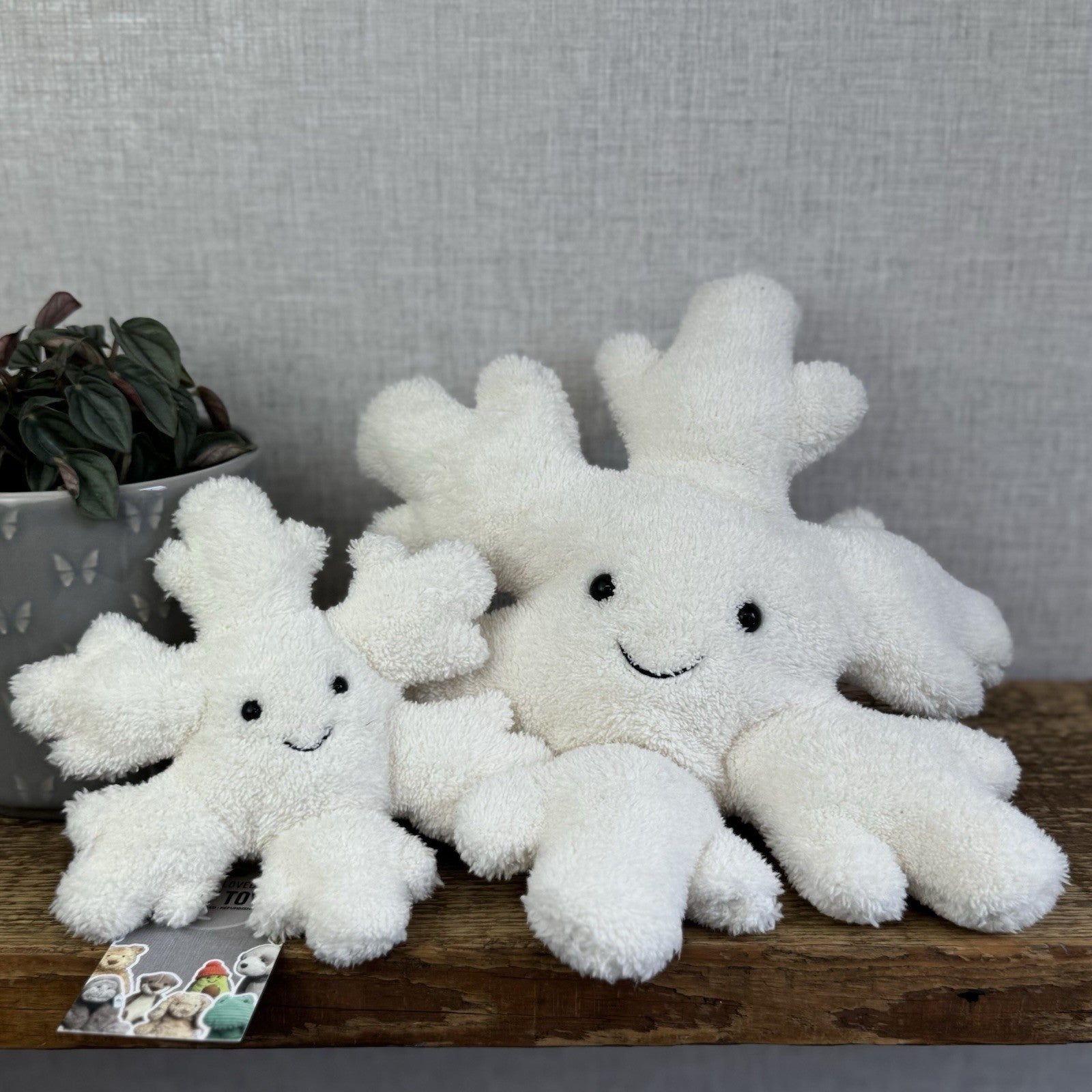 Jellycat Large Amuseable Snowflake - Christmas Beanie Plush Soft Toy 12" NWOT