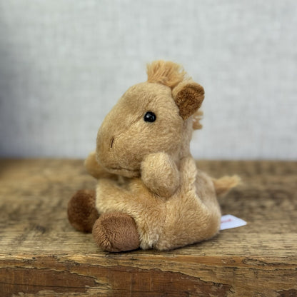 Aurora - Palm Pals Mini Beanbag Plush - Gallop Horse Soft Toy Chesnut Mini 5"