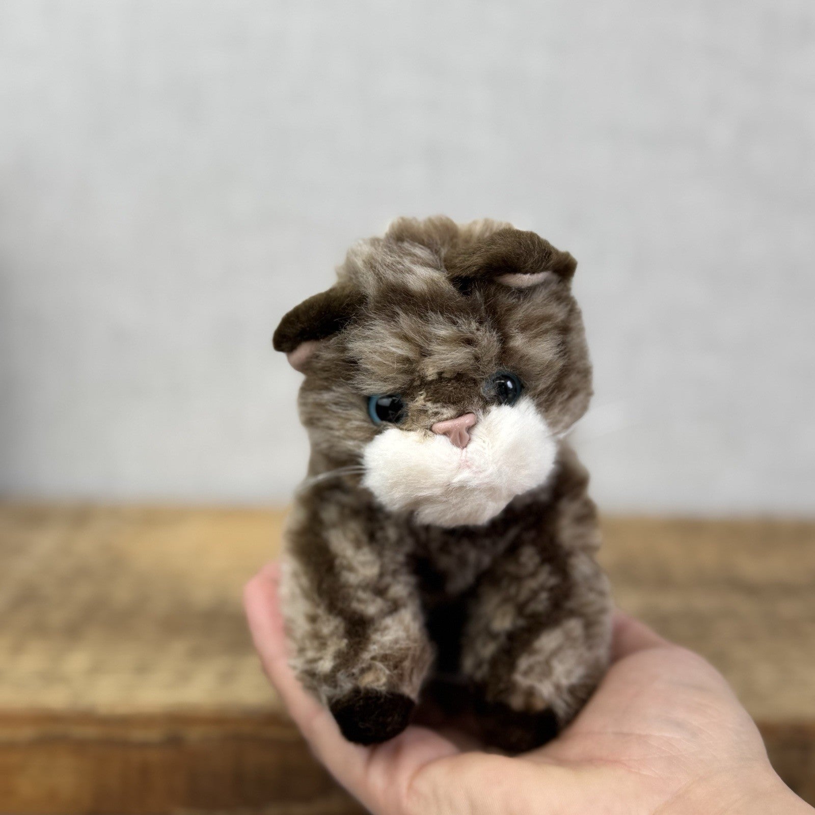 Russ Betrie Whiskers Cat Beanie - Black Tortoise Cat - Vintage Kitty Plush 5”