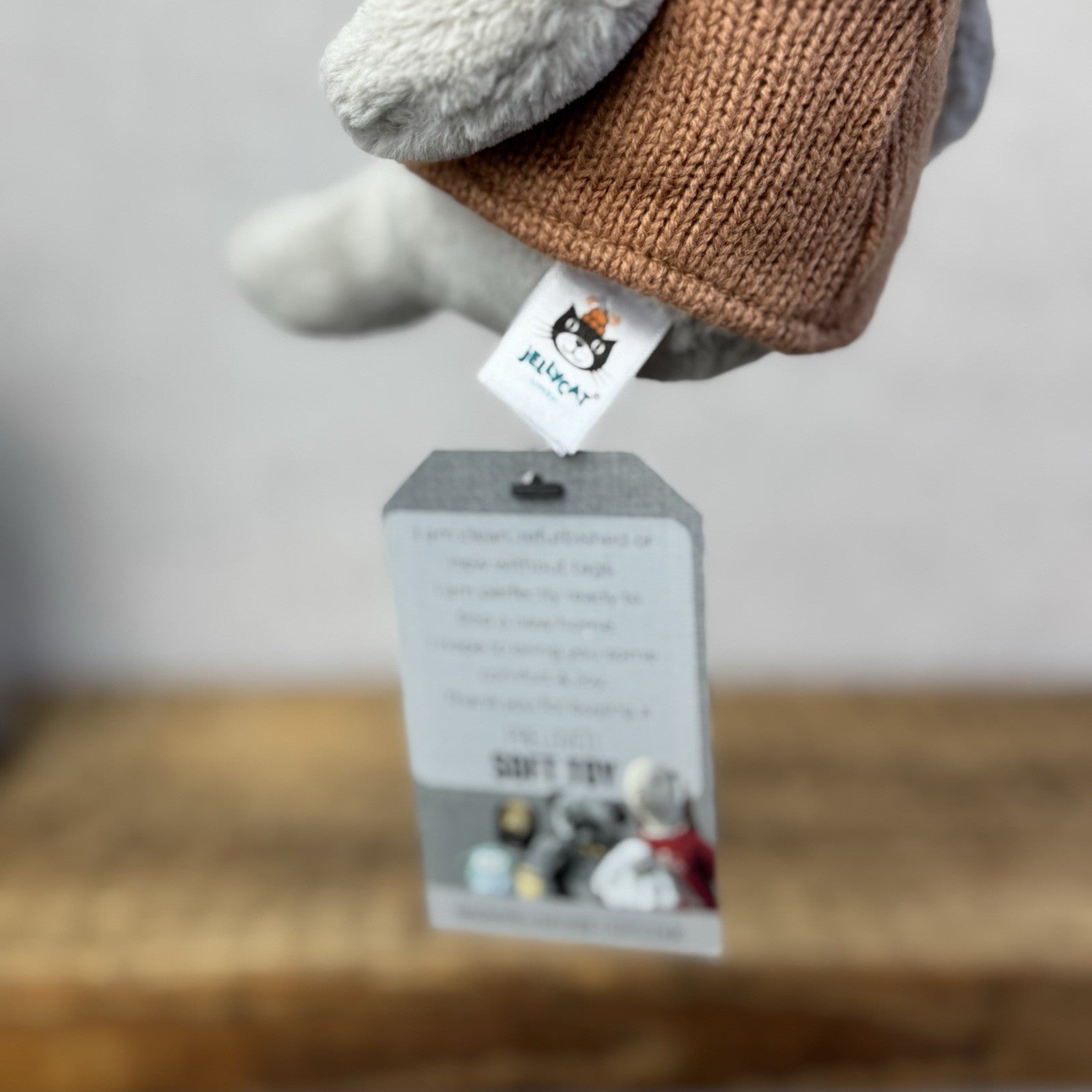 Jellycat Cozy Crew Seal - Seal Beanie In A Jumper Poloneck Plush Retired  8"