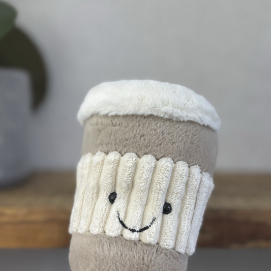 Jellycat Amuseable Coffee To Go Cup - Coffee Cup Soft Toy Beanie New With Tags