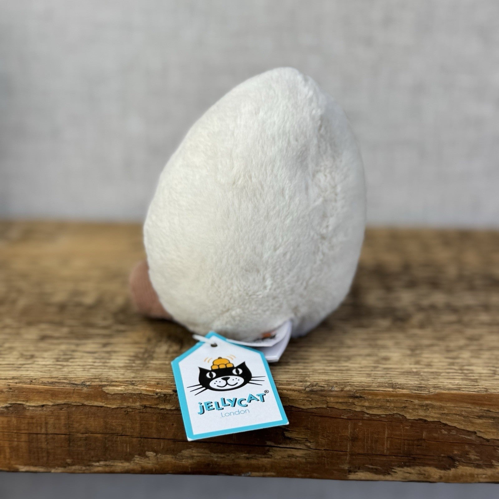 Jellycat Laughing Boiled Egg - Small Egg Laughing Face With Feet New With Tags