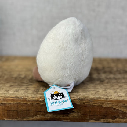 Jellycat Laughing Boiled Egg - Small Egg Laughing Face With Feet New With Tags