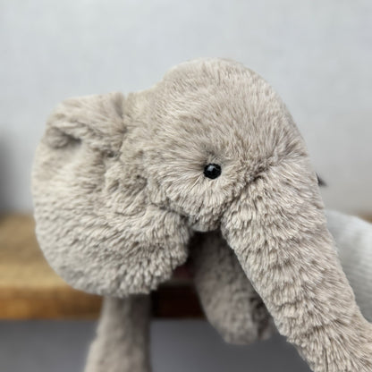 Jellycat Meduim Smudge Elephant Retired OG First Release Grey Elephant 16"