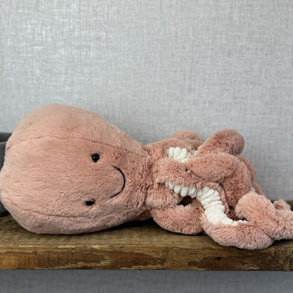 Jellycat Large Odell Octopus - Peach Large Octopus Beanie Retired Pink 20” NWOT