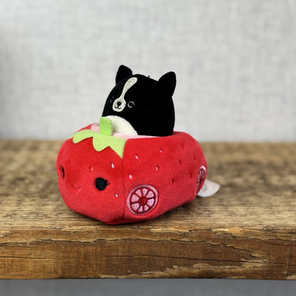 Squishmallow Squishville -Tommy Sv Strawberry Border Collie Dog Play Set Retired