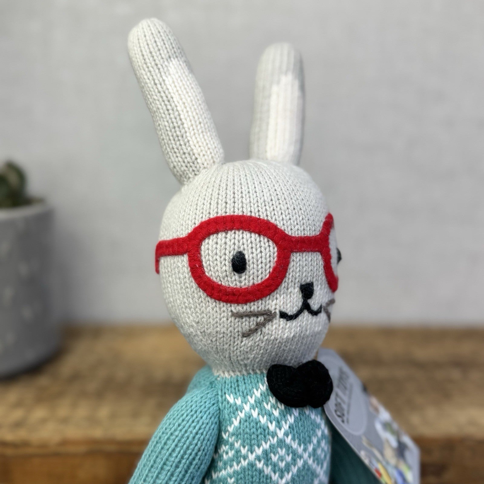 Cuddle + Kind Benedict The Bunny - Baby Cotton Yarn Knitted Wild Animal 13"