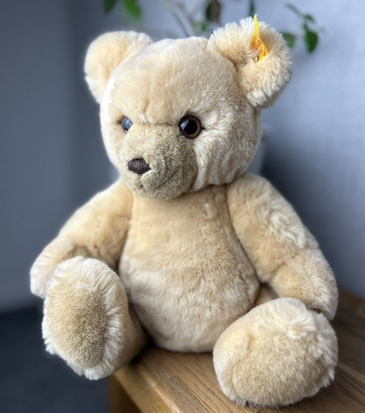 Steiff Petsy Blonde Bear 012280 - Medium Vintage 5 Way Jointed Steiff Bear Light