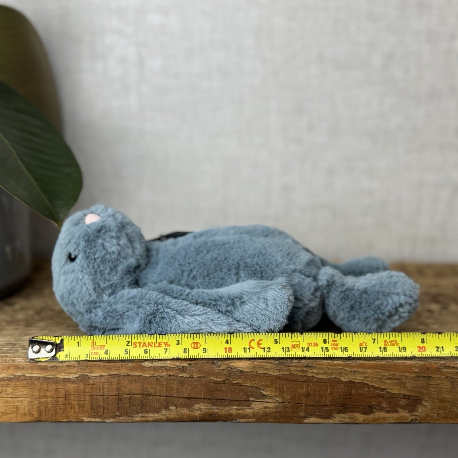 Jellycat Small Dusky Blue Bashful Bunny - Small Grey/Blue Rabbit Bunny 8" (#2)